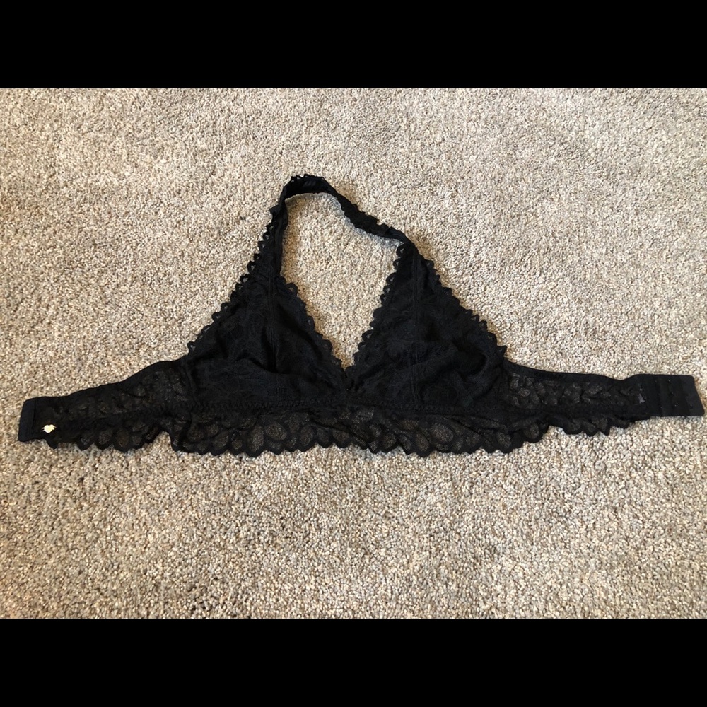 Pink halter bralette